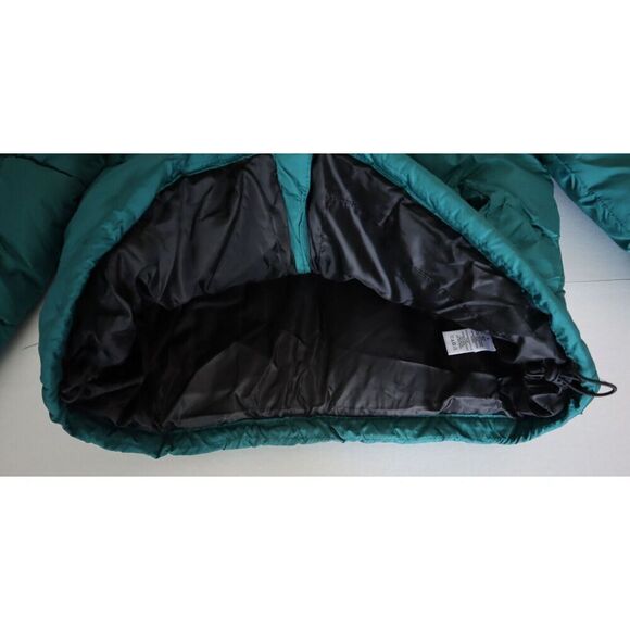 Aéropostale Men Sz L Green/Black Colorblock Heavyweight Hooded Puffer Jacket - Picture 6 of 12